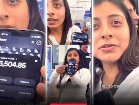 WALMART FLEX Woman Shuts Down Hater In Walmart Line After Being Called Broke By Pulling Out Her Entire Bankroll