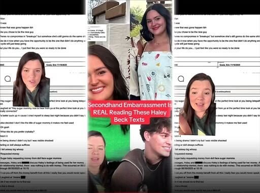 Leaked police reports show the alleged texts exchange between teacher Haley Beck and her student. She was allegedly complaining about him not saying “love you back.” The student clapped back calling her “crybaby” and “doll face sugar momma.” 👇🏾📺 Check the comments for the video 📺👇🏾